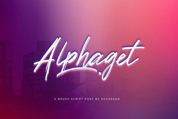 Alphaget: Elevating Visual Identity with Modern Brush Script Typography
