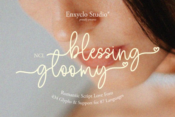 Blessing Gloomy: The Romantic Script Font