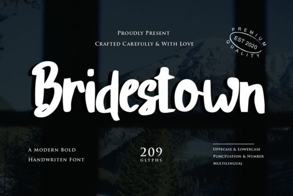 Bridestown: The Bold Script for Modern Design