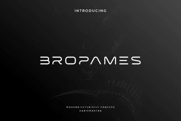 Bropames: Strategic Typography for Futuristic Brand Identity