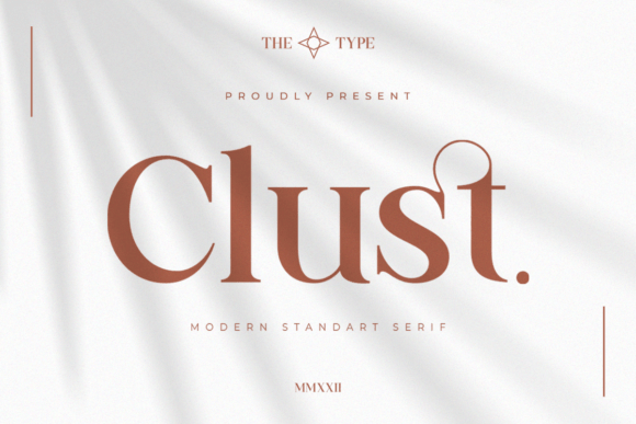 Clust: Balancing Classical Serif Tradition with Modern Expressiveness