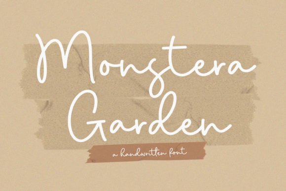 Monstera Garden: A Stylish Script Font for Elegant Design Projects