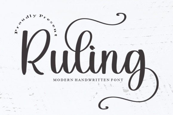 Ruling Font: Elevating Design with Elegant Handwritten Typography