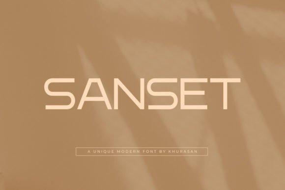 Sanset: A Modern Sans-Serif Font for Sleek and Feminine Branding