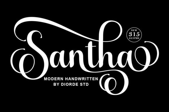 Santha: Strategic Typography for Elegant Brand Communication