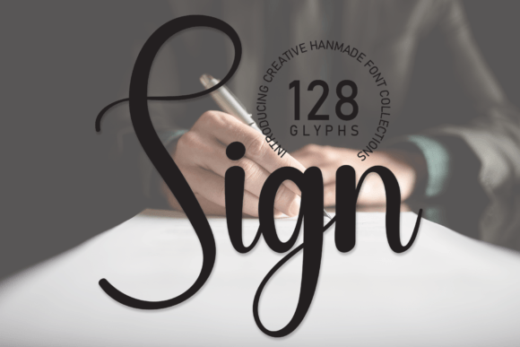 Sign: A Sweet Handwritten Font for Warm Designs