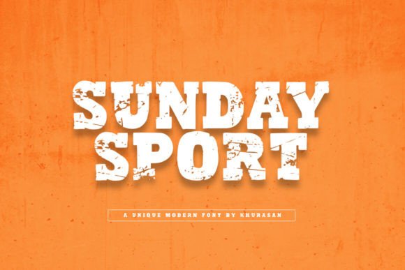 Sunday Sport: Bold, Rough, and Modern Typography