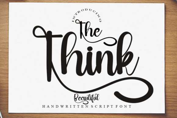 The Think Font: Evaluating Its Elegant Handwritten Style for Modern Design Projects
